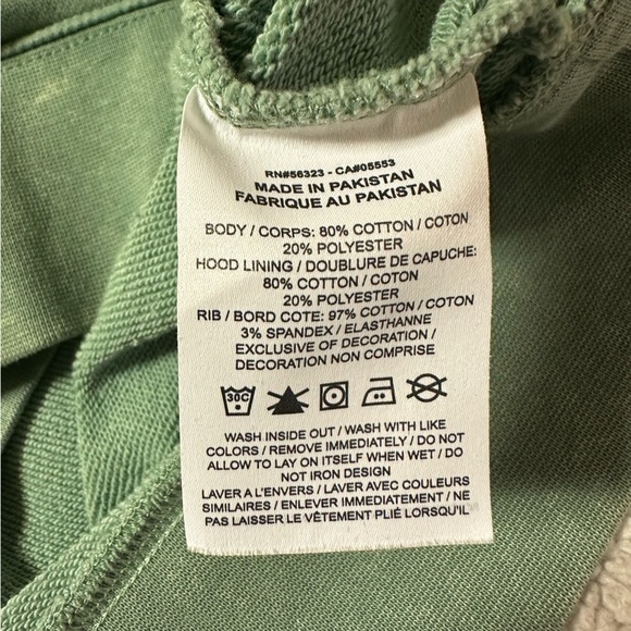 Nike Washed Fleece Hoodie Sweatshirt Jade Green Bleach - Picture 13 of 14